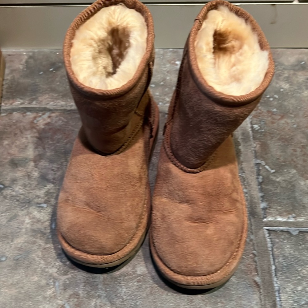 UGG® Kids' Classic Short II Water Resistant Genuine Shearling Boot